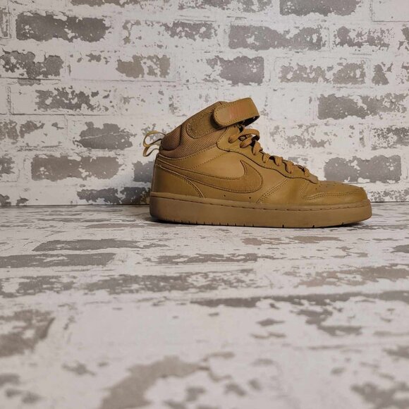Nike Court Borough Mid 2 Child Youth Size 6‎ Wheat - Picture 3 of 5